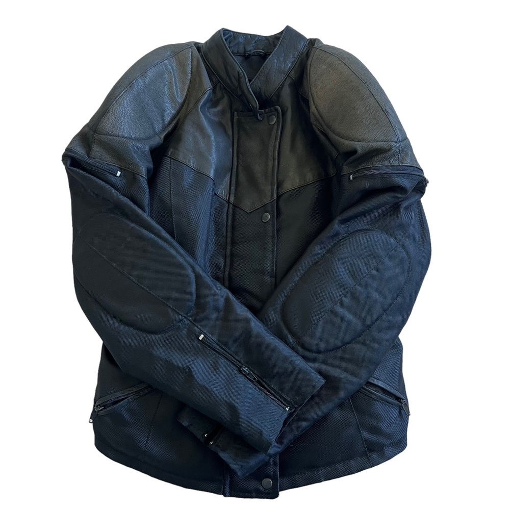 Laurence Roy Motorcycle Jacket Leather & Cordura Women’s Size XL